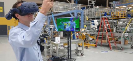 Boeing relies on VR to build new aircraft.