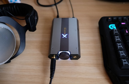 Der SoundblasterX G6 ist eine USB-Soundkarte und Kopfhörerverstärker in einem.