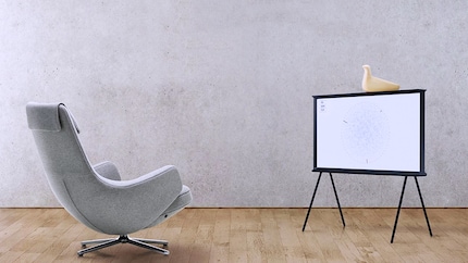 L’Oiseau de Vitra complète parfaitement la TV Serif.