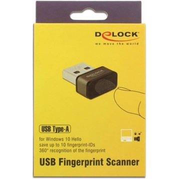 InLine USB Typ-C Fingerabdruck Scanner, Windows Hello kompatibel - Zubehör  für Sicherheit