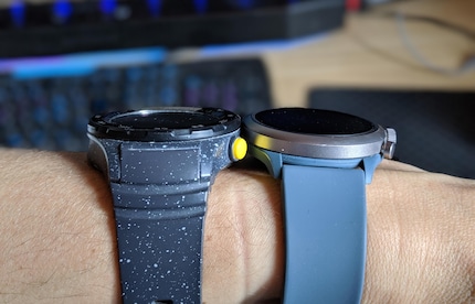 Rispetto al Fossil Sport, il Huawei Watch 2 è un pezzo rozzo.