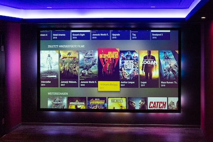 Home Cinema mit selbstgebautem Ambilight.