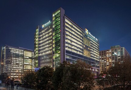 L'edificio di ricerca Microsoft a Pechino