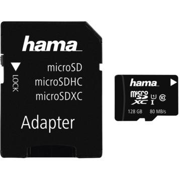 Carte mémoire Micro-SD 128Go classe 10 + Adaptateur SD, imro Card