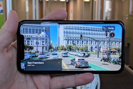 Bisher hat Look Around deutlich weniger Straßenzüge im Angebot als Google Streetview.