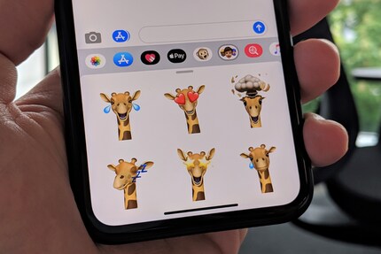 Jedes Memoji wird automatisch zum Sticker Pack.