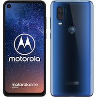 Motorola One Vision (128 Go, Gradient de saphir, 6.30", Double SIM hybride, 48 Mpx, 4G)