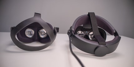 Das neue Design der Rift S (r.) ist etwas bequemer.