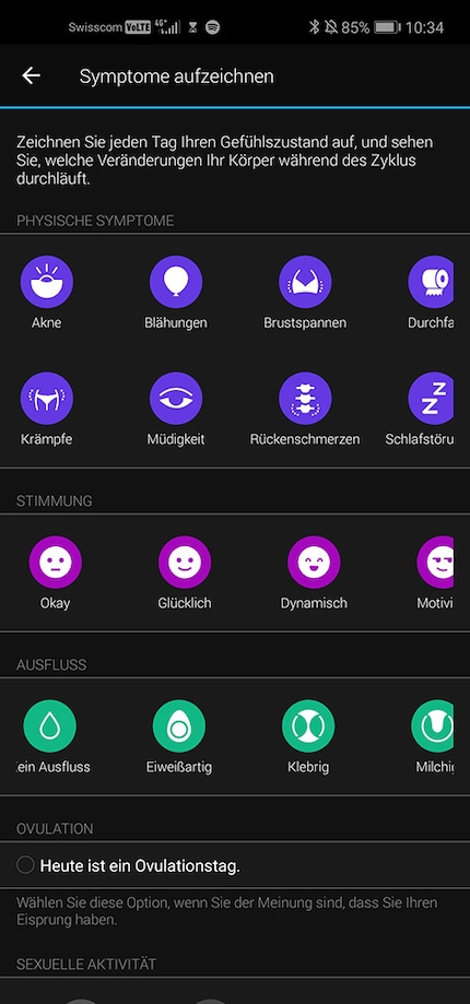 Garmin lässt dich sehr viele Daten eintragen.
