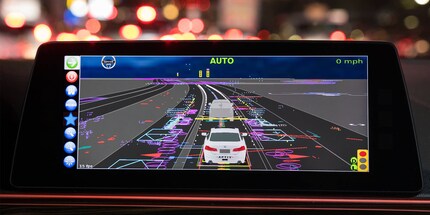 Nicht die Enterprise, sondern das Dashboard eines autonomen Lyft-Taxis. Quelle: newgadgets.de