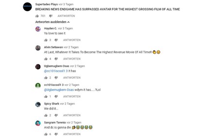 Eines von vielen Beispielen an Kommentaren in Foren, Subreddits, Twitter-Meldungen und auf YouTube-Kanälen.
