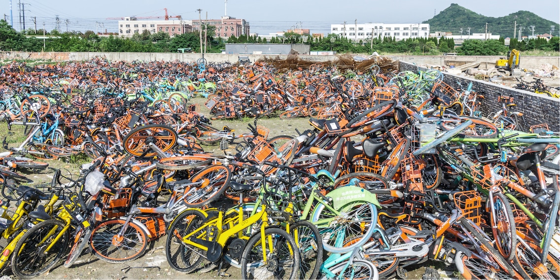Le velo en libre service chinois un fiasco sur le modele de la Silicon Valley digitec