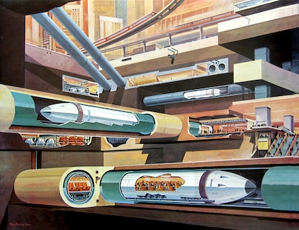 The New Universe '84, 1967: pneumatic post for humans.