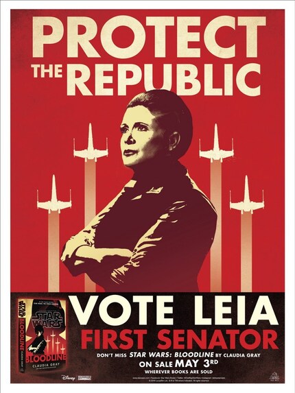 Leila, la politica, in «Star Wars: Bloodline»