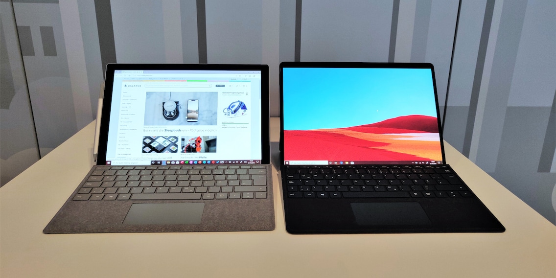 Das sind die Unterschiede zwischen dem Surface Pro 7 und Surface Pro X