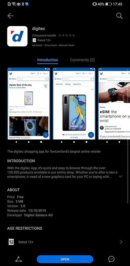 Mais quelques applications suisses sont déjà présentes