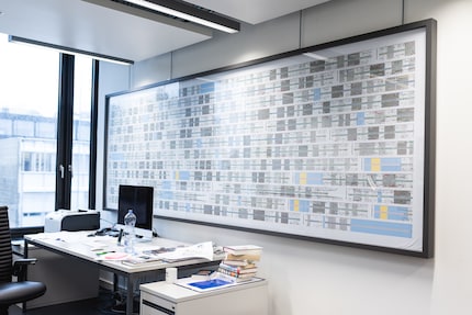Könnte auch ein Stellwerk der SBB sein, ist aber die schematische Darstellung der 23 Chromosomen.