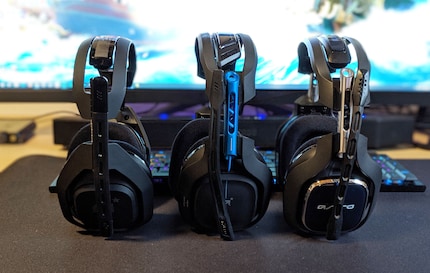 V.l. Astro A50 Gen 4, Astro A50 Gen 3, Astro A40.