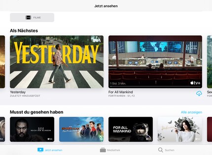 Les originaux Apple portent le logo Apple avec le signe plus dans le coin inférieur droit,  contrairement aux contenus VOD.
