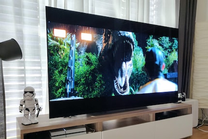 Scène T-Rex, LG OLED E9