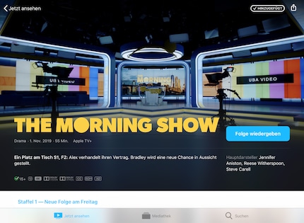 «The Morning Show» is an Apple original and only available to customers with an Apple TV+ subscription.