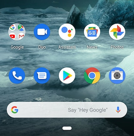 Eine klassische, appbasierte Navigation