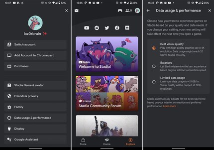 Quasi tutte le impostazioni vengono effettuate nell'app.