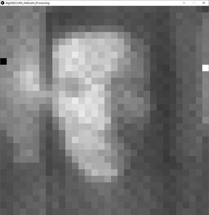 Une photo test avec deux pixels qui ne fonctionnent pas encore.