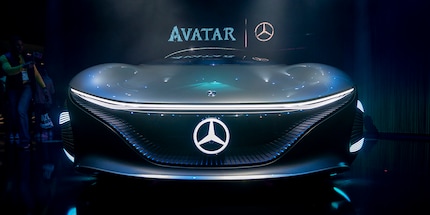 Star of the show: The Mercedes Benz Vision Avtr