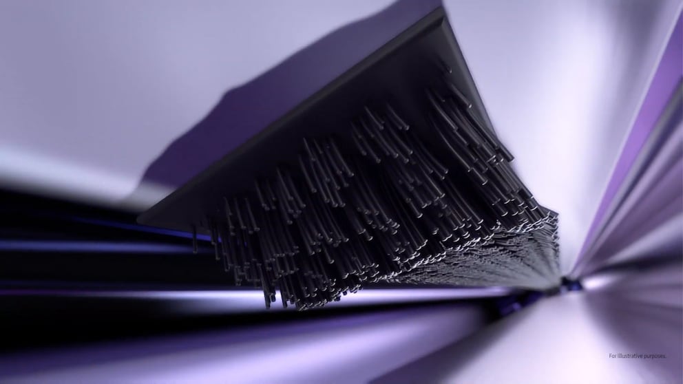 A brush system inside the phone prevents the dust and dirt from getting in.