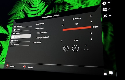 If you want 200 Hz, you have to activate «Over Clock» in the settings.