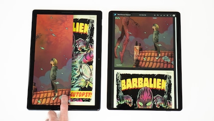 Comics lesen funktioniert auf dem Surface je nach App subobtimal.