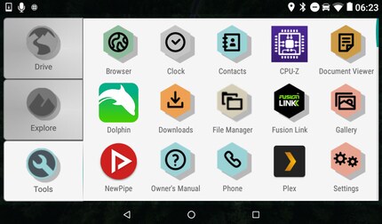 The Overlander with a few apps installed