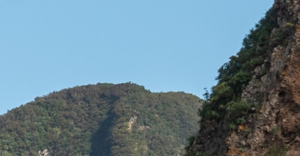 Only visible when enlarged, but the image is slightly blurred.