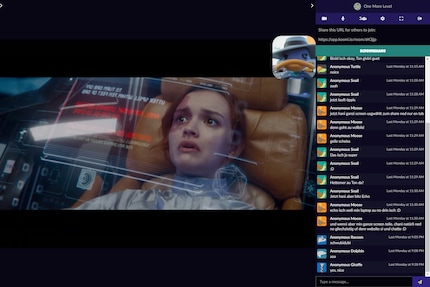 Mit Kosmi kannst du mit mehreren Freunden gleichzeitig Videochatten.