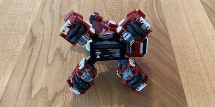 Die Räder sind in einer Art Kreis angelegt, damit der GEIO in jede Richtung fahren kann.