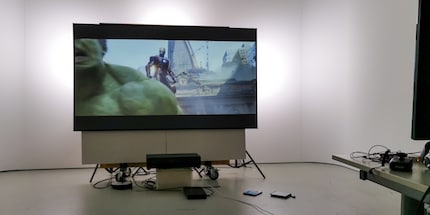 Okay, diese Inneneinrichtung hier geht nicht auf Stephi zurück, sondern auf unser improvisiertes digitec-«Wohnzimmer».