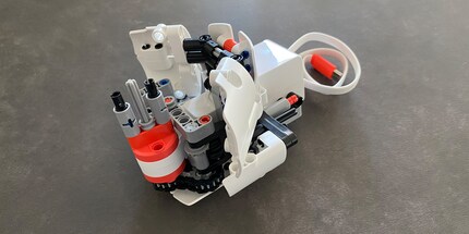 Nach dem dritten Schritt sieht der Roboter noch nicht wie ein Roboter aus.