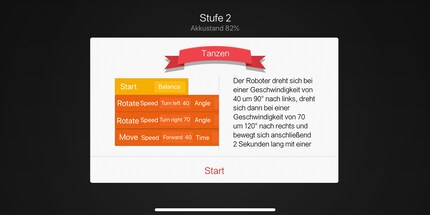 Im zweiten Schritt muss ich den Xiaomi Mi Robot Builder so programmieren, dass er tanzt.