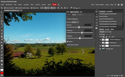 L'interfaccia appare familiare a tutti gli utenti di Photoshop