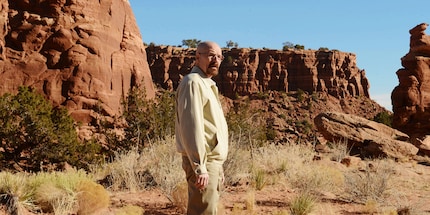 Walt – as so often – all alone. Here in the desert of New Mexico. Image: Vanity Fair