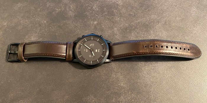 Fossil hybrid smartwatch hr collider tan leather top