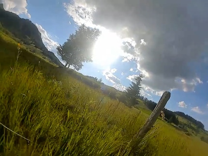 Il momento prima dell'impatto (per un'immagine in movimento, guarda il video qui sopra)