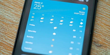 Functional: the weather widget.