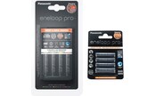 Kit de démarrage Eneloop pro (8 pcs, AA, AAA, 2500 mAh, Piles rechargeables + chargeur)