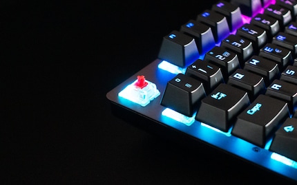 A Red Cherry MX RGB Switch.