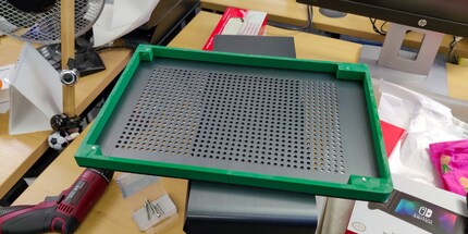 Die Gehäuseerweiterung muss ich in zwei Teilen drucken, da der Bauraum von meinem 3D-Drucker nicht gross genug ist.