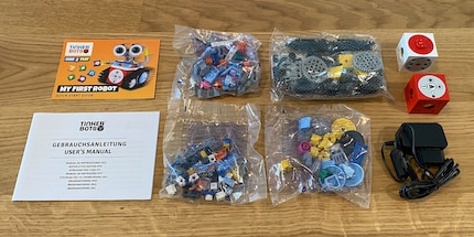 In der Box findest du alles, was du für deinen ersten Roboter brauchst.
