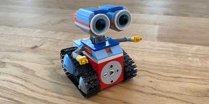 Nach einer Stunde Bauzeit ist My first Robot bereit für seinen Job.