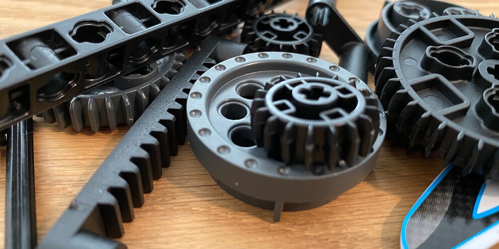 Aus Plastik und kantig: So sehen die LEGO-ähnlichen Teile aus.